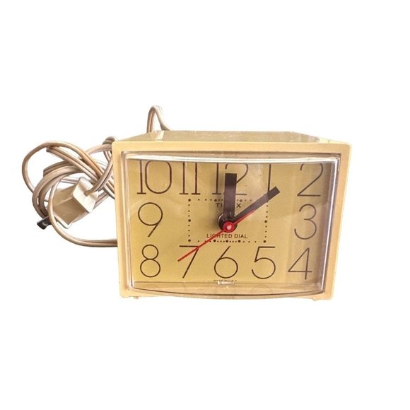 Timex Accents Vintage Timex Mid Century Modern Clock Large Numbers